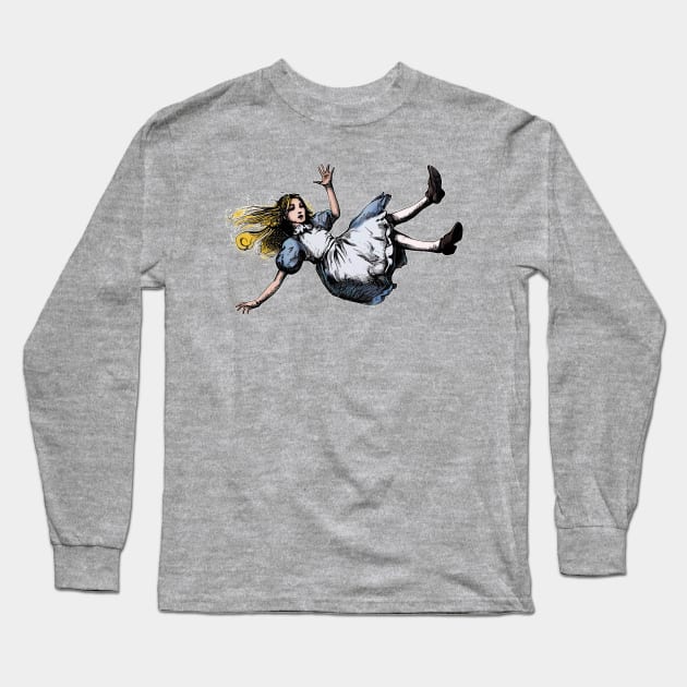 Alice into Wonderland Long Sleeve T-Shirt by MandyE